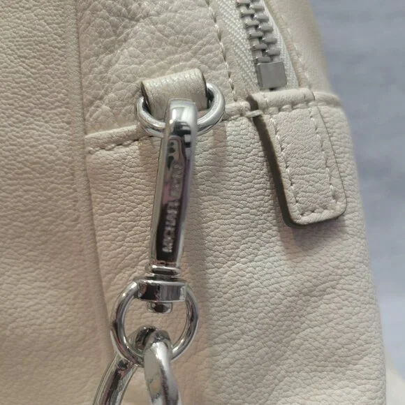 MICHAEL Michael Kors Knox Large Satchel- Vanilla